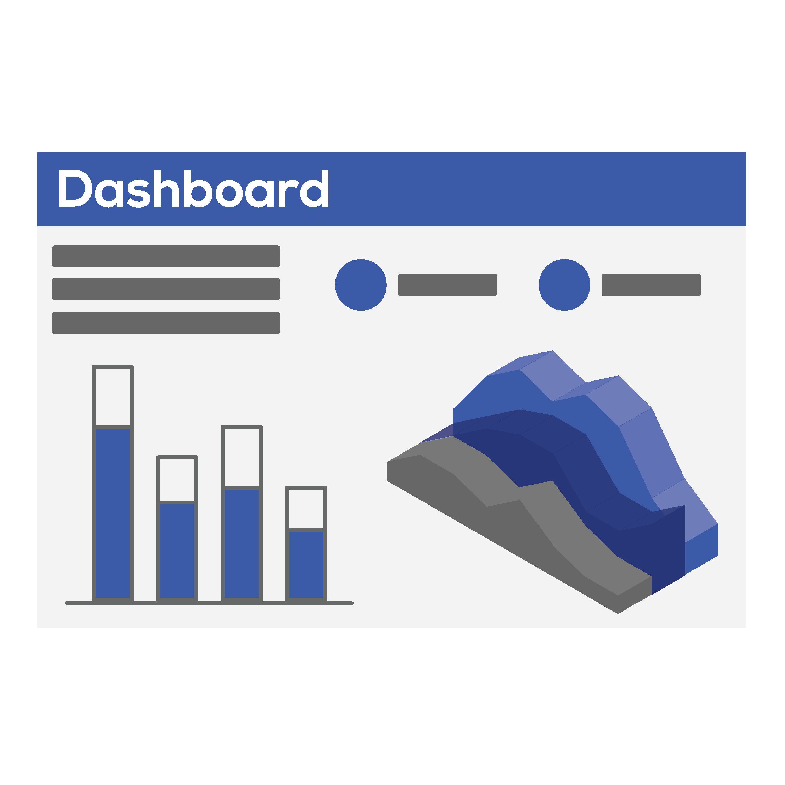 Icon showing an example customer dashboard